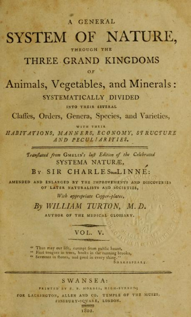 linnaeus-turton title page
