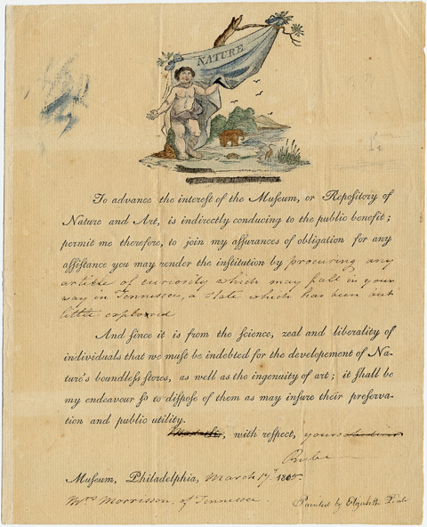 Handwritten broadside