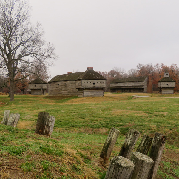 Fort Massac in the fall