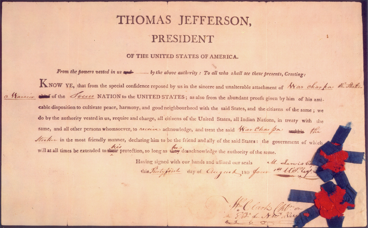 Document with two red wax seals showing Warcharpa's commission