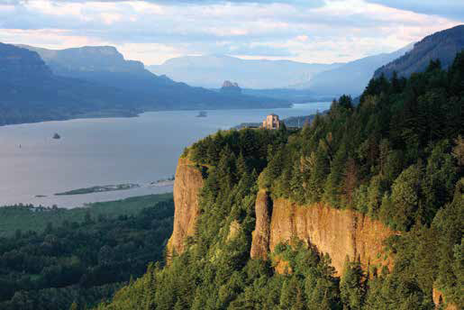 View from high above the river