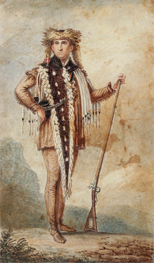 Historic painting of Meriwether Lewis by Memin