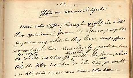 Paragraph written with ink and quill with text transcribed below