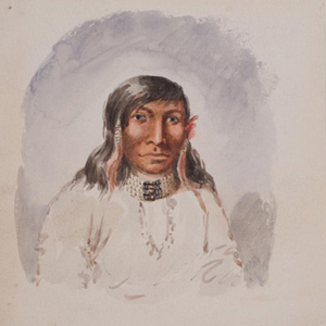 Portrait of a mid-nineteenth century Nez Perce
