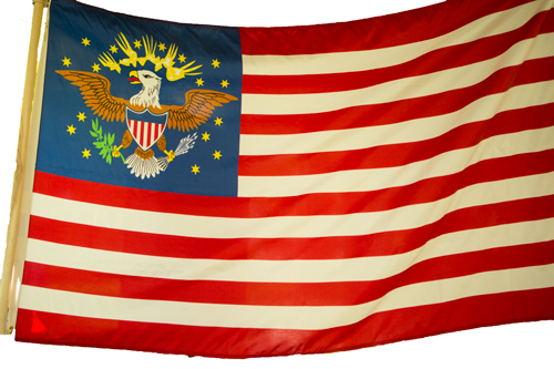 15-stripe flag with an eagle