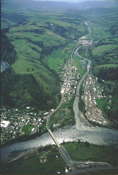 South Fork Clearwater River entering the Clearwater River