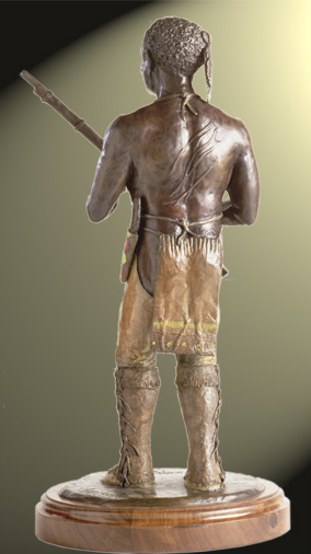 Whip scars on a black man's back