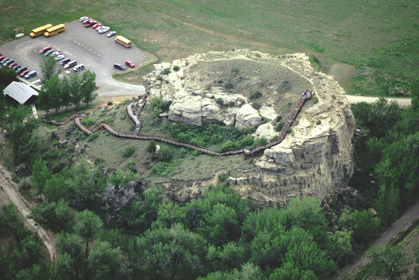 Aerial view of Pompy's Tower